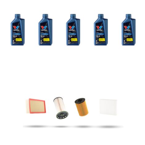 Kit tagliando 4 FILTRI e 5L OLIO compatibile con VW Passat (3g2,3G5) 1.6 TDI 88kw Dal 2014 (1/5)
