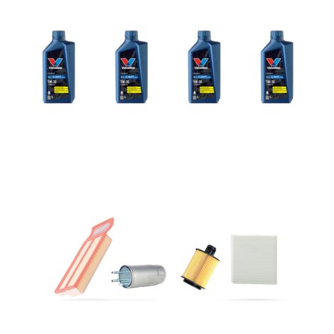 Kit tagliando 4 FILTRI e 4L OLIO compatibile con Alfa Romeo Mito (955) 1,3 jtdm 62kw dal 2011 (1/5)