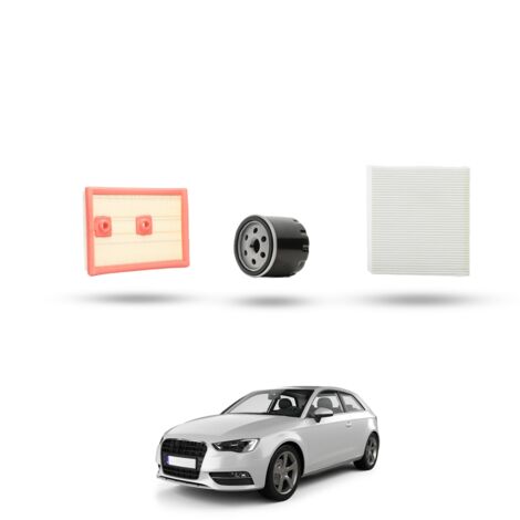Kit Tagliando 3 filtri compatibile con Audi A3 (8V1,8VK) 1.2 tfsi 8v 77kw dal 2013 (1/4)