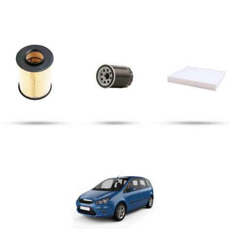 Kit tagliando 3 filtri compatibile con Ford C-Max 1.8 16v 92kw dal 2007 al 2010 (1/4)