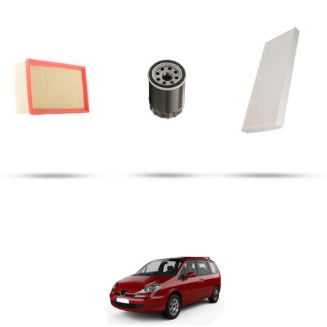 Kit tagliando 3 filtri compatibile con Peugeot 807 2.2 16V 116kw dal 2002 (1/4)