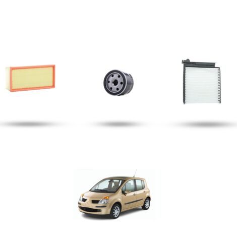 Kit tagliando 3 filtri compatibile con Renault Modus / Grand Modus 1.4 16v 72kw Dal 2004 (1/4)