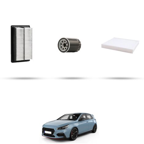 Kit tagliando 3 filtri compatibile con Hyundai i30 (PD,PDE) 1.0 T-GDi Hybrid 88KW dal 2017 (1/4)