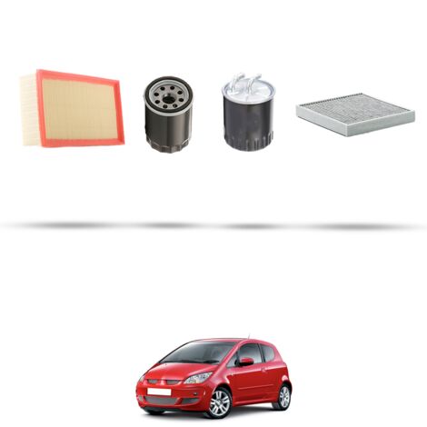 Kit tagliando 4 filtri compatibile con Mitsubshi Colt VI (Z30) 1.5 DiD 50KW Dal 2004 (1/5)