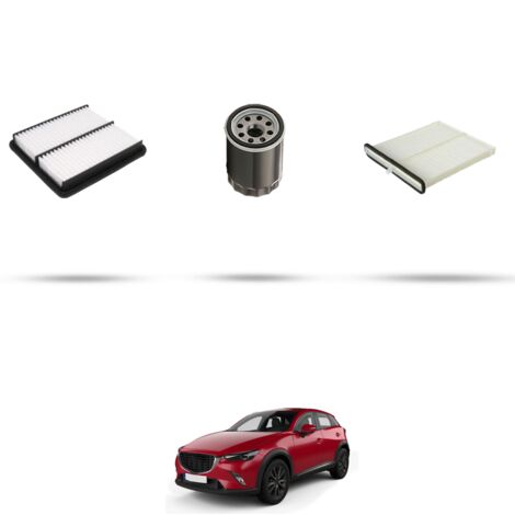 Kit tagliando 3 filtri compatibile con Mazda Cx-3 (DK) 2.0 Skyactiv-G 88kw dal 2015 (1/4)