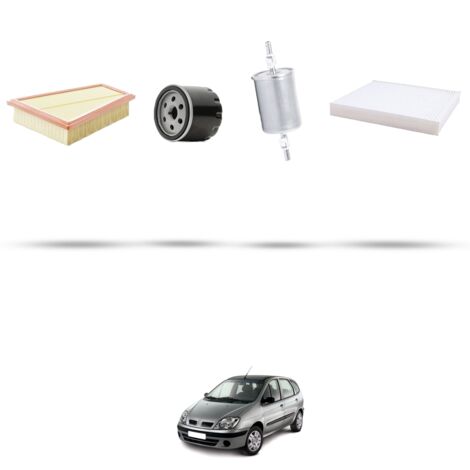 Kit tagliando 4 filtri compatibile con Renault Scenic I 1.6 16v 81kw Dal 1999 (1/5)