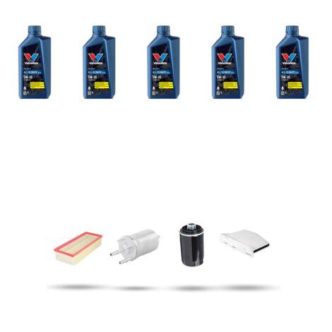 Kit tagliando 4 FILTRI e 5L OLIO compatibile con Vw Eos 2.0 TFSI (1F7,1F8) 147Kw dal 2006 al 2015 (1/5)