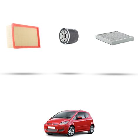 Kit tagliando 3 filtri compatibile con Mitsubshi Colt VI (Z30) 1.5 Turbo 110KW Dal 2005 (1/4)