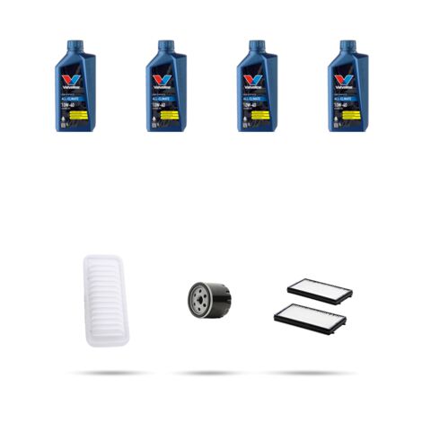 Kit tagliando 3 FILTRI e 4L OLIO compatibile con Mazda 2 (DE) 1.5 76kw dal 2007 (1/5)