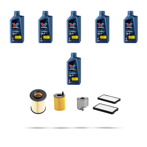 Kit tagliando 4 FILTRI e 6L OLIO compatibile con Mazda 3 (BL) 1.6 MZ-CD 85kw dal 2010 (1/5)