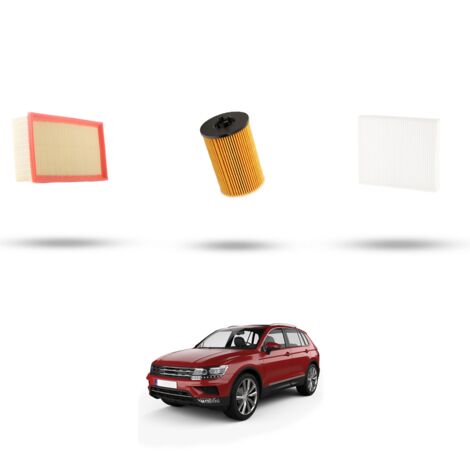 Kit tagliando 3 filtri compatibile con Vw Tiguan II (AD1) 2.0 TDI 105kw Dal 2016 (1/4)