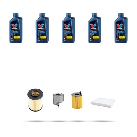 Kit tagliando 4 FILTRI e 5L OLIO compatibile con Ford C-Max II 1.6 tdci 70kw dal 2010 (1/5)