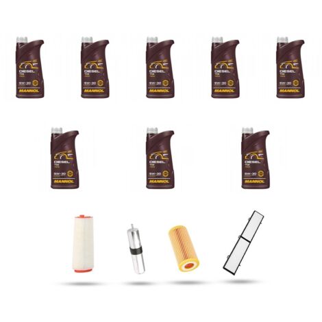 Kit tagliando 4 FILTRI e 8L OLIO compatibile con Bmw serie 3 (E90,E91,E92,E93) 325d 145kw dal 2006 (1/5)