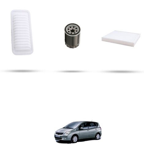 Kit tagliando 3 filtri compatibile con Toyota Corolla IX Verso 1.4 71kw Dal 2002 (1/4)