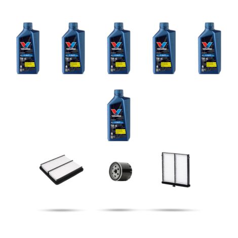 Kit tagliando 3 FILTRI e 6L OLIO compatibile con Mazda 3 (BM) 1.5 Skyactiv-G 100 74kw dal 2013 (1/5)