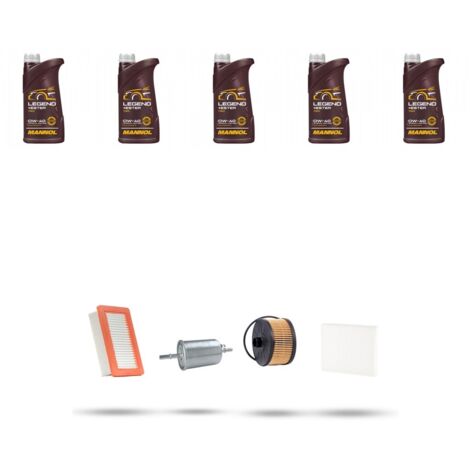 Kit tagliando 4 FILTRI e 5L OLIO compatibile con Smart Fortwo /Cabrio / ForFour (453) 0.9 66kw Dal 2014 (1/5)