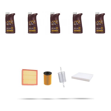 Kit tagliando 4 FILTRI e 5L OLIO compatibile con Opel Zafira A 1.8 16v 85kw dal 1999 (1/5)