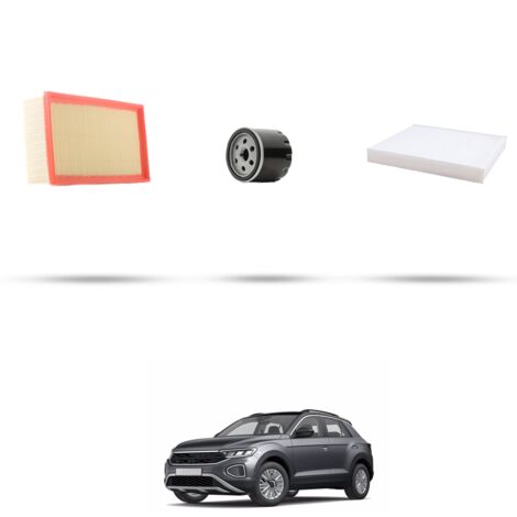 Kit tagliando 3 filtri compatibile con VW T-Roc (A1) 1.5 TSI 110kw dal 2019 (1/4)