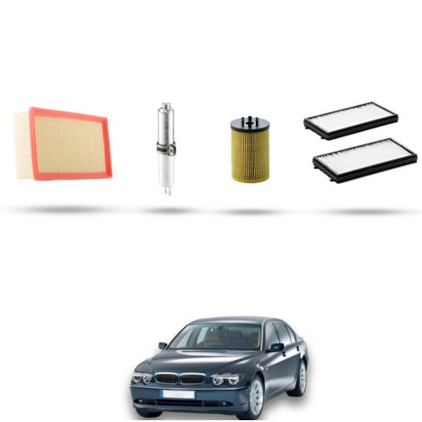 Kit tagliando 4 filtri compatibile con Bmw serie 7 (E65,E66) 745i 245kw dal 2001 (1/5)