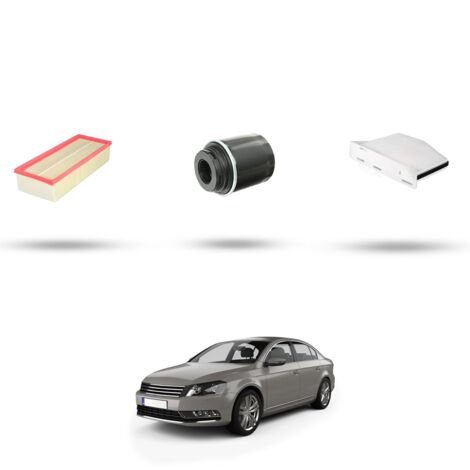 Kit tagliando 3 filtri compatibile con Vw Passat (362,365) 1.4 TSI EcoFuel 110kw Dal 2010 (1/4)