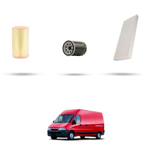 Kit tagliando 3 filtri compatibile con Fiat Ducato (244) 2.0 LPG 71kw dal 2002 (1/4)