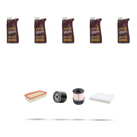 Kit tagliando 4 FILTRI e 5L OLIO compatibile con Renault Clio IV 1.5 DCI 81kw Dal 2016 (1/5)