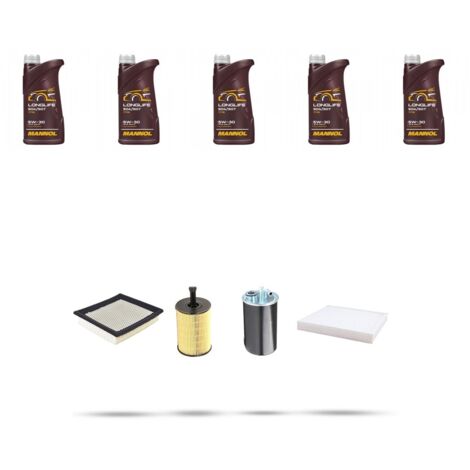 Kit tagliando 4 FILTRI e 5L OLIO compatibile con Dodge Avenger 2.0 CRD 103kw dal 2007 (1/5)