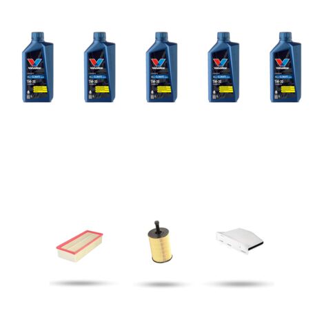 Kit tagliando 3 FILTRI e 5L OLIO compatibile con Vw Caddy III (2c) 1.9 TDI 55kw Dal 2005 (1/5)