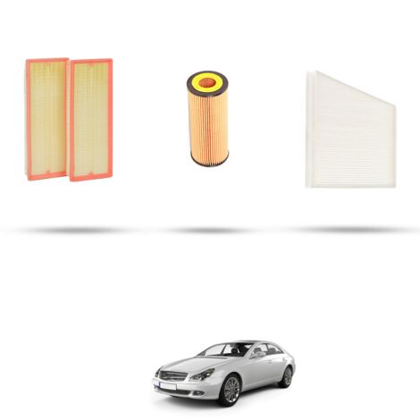 Kit tagliando 3 filtri compatibile con Mercedes CLS (C219) 500 285kw Dal 2006 (1/4)