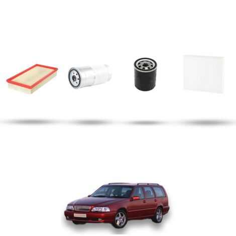 Kit tagliando 4 filtri compatibile con Volvo V70 2.5 TDi 103Kw dal 97 al 2000 (1/5)