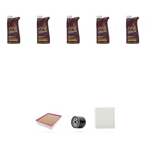 Kit tagliando 4 FILTRI e 5L OLIO compatibile con Audi A3 (8YA,8YS) 35 TFSI Hybrid 110kw dal 2020 (1/4)