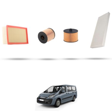 Kit tagliando 4 filtri compatibile con Citroen Dispatch II 2.0 Hdi 100kw dal 2007 (1/5)