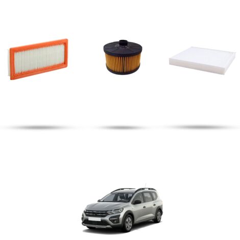 Kit tagliando 3 filtri compatibile con Dacia Jogger 1.0 74kw dal 2022 (1/4)