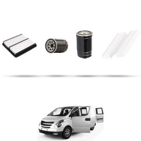 Kit tagliando 4 filtri compatibile con Hyundai H1 Starex 2.5 CRD (TQ) 100kw dal 2008 (1/5)