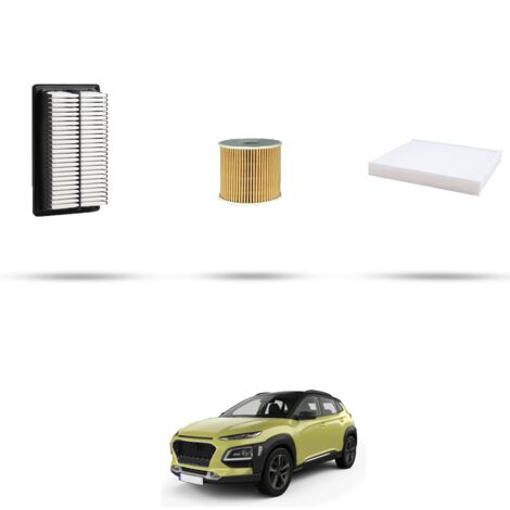 Kit tagliando 3 filtri compatibile con Hyundai Kona 1.6 CRDi 100kw dal 2017 (1/4)