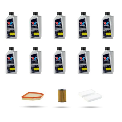 Kit tagliando 3 FILTRI e 10L OLIO compatibile con Bmw serie 6 (F12, F13) M6 412kw dal 2012 (1/4)