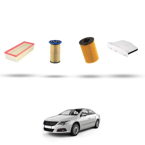 Kit tagliando 4 filtri compatibile con Vw CC (358) 2.0 TDI 135kw Dal 2015 (1/5)