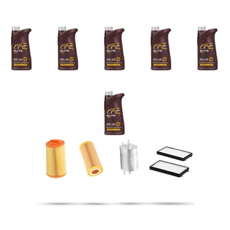Kit tagliando 3 FILTRI e 6L OLIO compatibile con Mercedes Classe C (W203,C203,S203) C180 Kompressor 105kw Dal 2002 al 2007 (1/4)