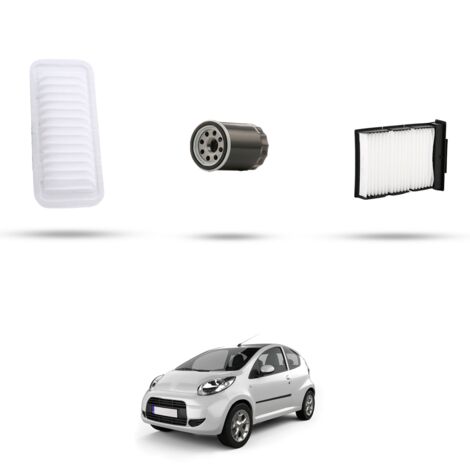 Kit tagliando 3 filtri compatibile con Citroen C1 1.0 50kw dal 2005 (1/4)