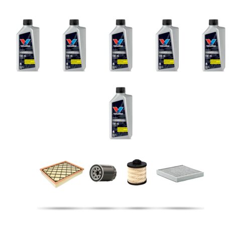 Kit tagliando 4 FILTRI e 6L OLIO compatibile con Ford Mondeo V 2.0 Tdci 132kw dal 2014 (1/5)
