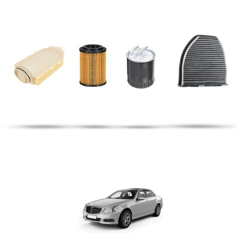 Kit tagliando 4 filtri compatibile con Mercedes Classe E (w212) 200cdi 100kw dal 2009 (1/5)
