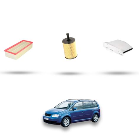 Kit tagliando 3 filtri compatibile con Vw Touran (1T) 1.9 TDI 77kw Dal 2004 al 2010 (1/4)