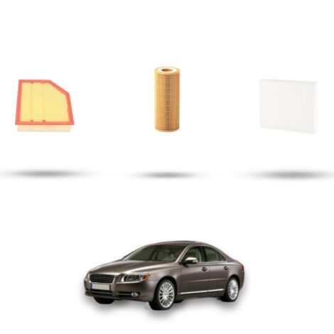 Kit tagliando 3 filtri compatibile con Volvo S80 II 3.0 T6 210Kw dal 2007 al 2010 (1/4)