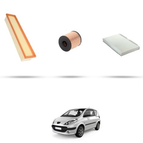 Kit tagliando 3 filtri compatibile con Peugeot 1007 1.4 16v 65kw Dal 2005 (1/4)