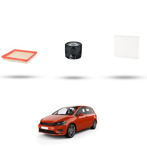 Kit tagliando 3 filtri compatibile con Vw Golf Sportsvan (AM1) 1.6 81kw Dal 2014 (1/4)