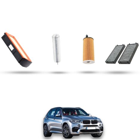 Kit tagliando 4 filtri compatibile con Bmw x5 (F15,F85) 30d 210kw dal 2013 (1/5)