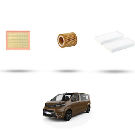 Kit tagliando 3 filtri compatibile con Toyota Proace II 1.5 D-4D 100 75Kw dal 2019 (1/4)