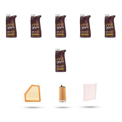 Kit tagliando 4 FILTRI e 6L OLIO compatibile con Bmw serie 3 (F30, F80,F31) 330E 185kw dal 2015 (1/4)
