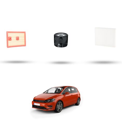 Kit tagliando 3 filtri compatibile con Vw Golf Sportsvan (AM1) 1.2 TSI 63kw Dal 2014 (1/4)
