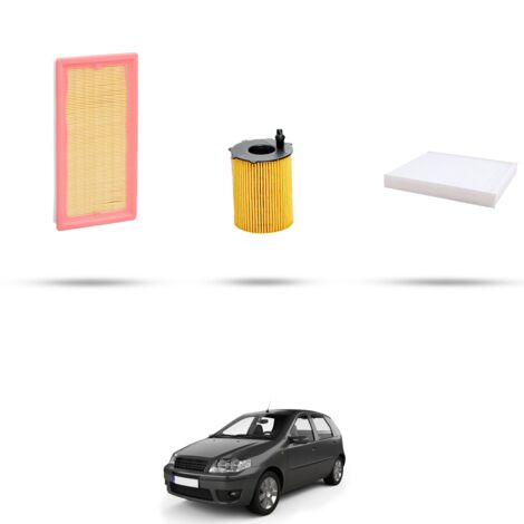 Kit tagliando 3 filtri compatibile con Fiat Punto III 0.9 Twin Airturbo 63kw dal 2012 (1/4)